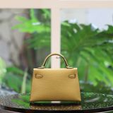  Kelly Mini K20 Metallic Gold Chevre Myzore GHW 