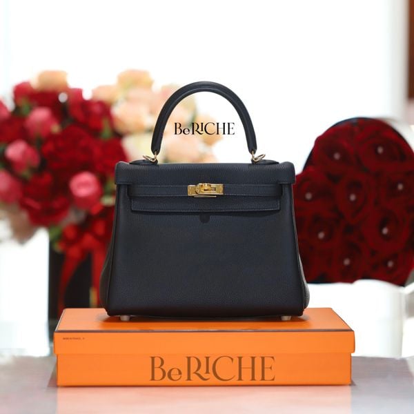  Kelly K25 Togo Noir Black GHW 