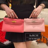  Kelly Pochette KP22 Swift Leather Rose Azalle 