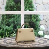  Kelly Mini Hss K20 Epsom Bicolor Carie/ Chai PHW 