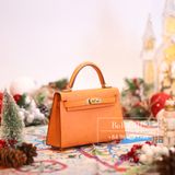  Kelly Mini K20 Ostrich Abricot GHW 