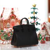  Birkin B25 Touch Togo/Crocodile Noir Black RGHW 