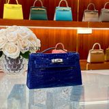  Kelly Pochette KP22 Crocodile Bleu Sapphire 
