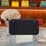  Birkin B25 Togo Noir Black PHW 
