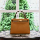  Kelly Hss K25 Epsom Bicolor Toffee/Gris Asphalt GHW 