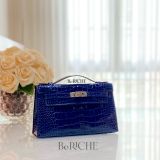  Kelly Pochette KP22 Crocodile Bleu Sapphire 