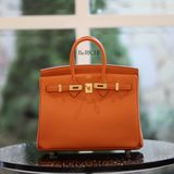  Birkin B25 Togo Orange GHW 