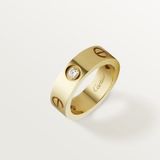  Cartier love ring, 3 diamonds 