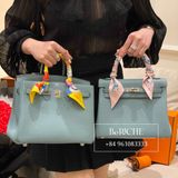  Birkin B25 Togo Blue Ciel PHW 
