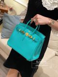  Birkin B25 Togo Vert Verone GHW 