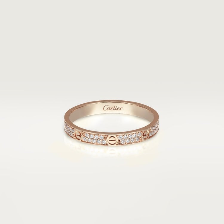 Cartier love ring small diamond BeRiche