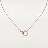  Cartier love Necklace Diamond Paved 