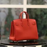  Birkin B25 Togo Rouge de coeur GHW 