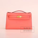  Kelly Pochette KP22 Swift Leather Rose Azalle 