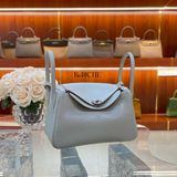  Lindy 26 Clemence Leather Gris Perle PHW 