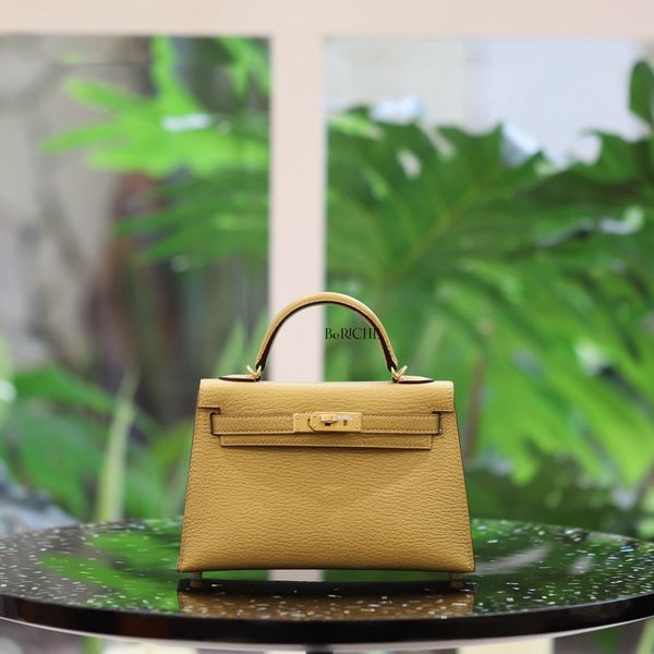  Kelly Mini K20 Metallic Gold Chevre Myzore GHW 