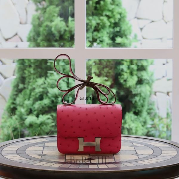  Constance 18 Ostrich Rose Tyrien (GHW) 