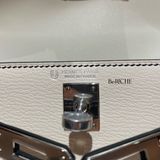  Kelly mini Hss K20 Chevre Blanc/ Black PHW 