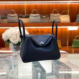  Lindy 26 Clemence Leather Blue Nuit PHW 