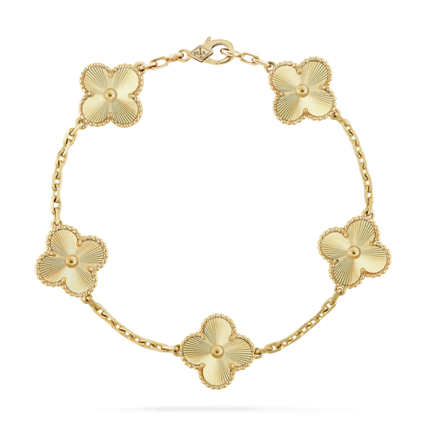  VCA vintage alhambra bracelet, 5 motifs 