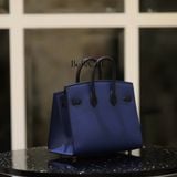  Hermes Night Sac Faubourg Birkin b20 Bleu Marine Matte Alligator PHW 