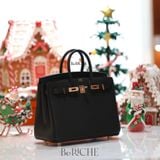  Birkin B25 Togo Noir Black RGHW 