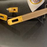 Kelly Hss K25 Epsom Bicolor (Noir Black/Etoupe) 