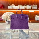  Birkin B25 Ostrich Anemone PHW 