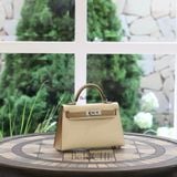  Kelly Mini Hss K20 Epsom Bicolor Carie/ Chai PHW 