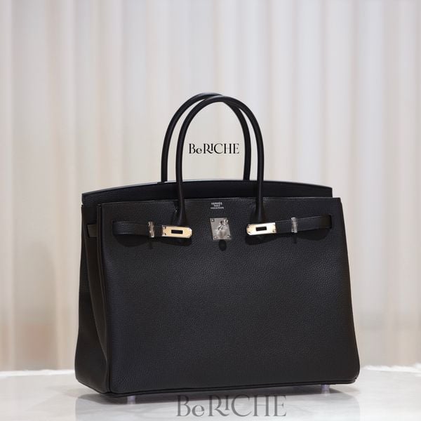  Birkin B40 Clemence  Black PHW 