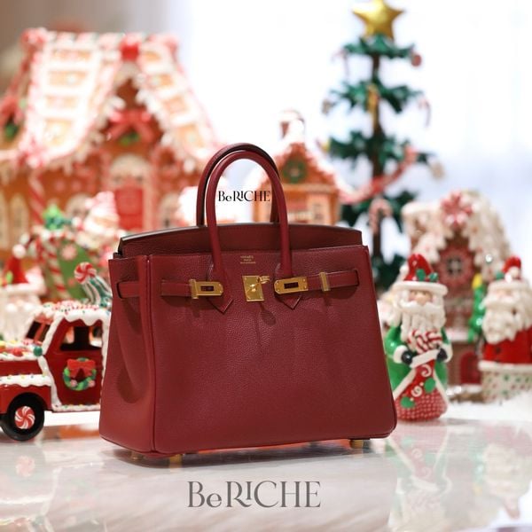  Birkin B25 Togo Grenat GHW 