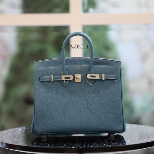 Birkin B25 Togo Blue Jean PHW 
