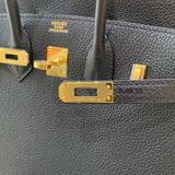  Birkin B25 Togo Noir Black GHW 