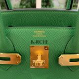 Birkin B30 Epsom Bamboo GHW 
