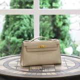  Kelly Pochette KP22 Crocodile Alligator Matte Beton 