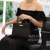  Kelly K25 Epsom Noir Black GHW 