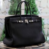  Birkin B40 Clemence  Black PHW 
