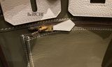  Birkin B25 Togo Bicolor Craie/ Etoupe Brushed GHW 