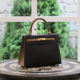  Kelly Hss K25 Epsom Bicolor (Noir Black/Etoupe) 