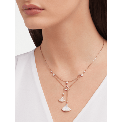 Bvlgari Divas' Dream 18K Rose Gold, Mother-Of-Pearl & Diamond Pendant  Necklace - ShopStyle