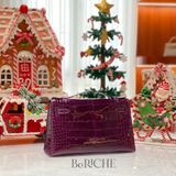  Kelly Pochette KP22 Crocodile Amethyst PHW 