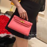  Kelly Pochette KP22 Swift Leather Rose Azalle 