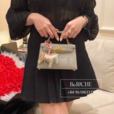  Kelly Mini K20 Crocodile Gris Perle GHW 