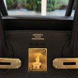  Birkin B30 Togo Black GHW 