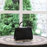  Kelly mini k20 Crocodile Alligator Black PHW 