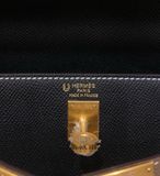  Kelly Hss K25 Epsom Bicolor (Noir Black/Etoupe) 