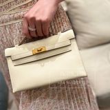  Kelly Pochette KP22 Swift Leather Nata GHW 