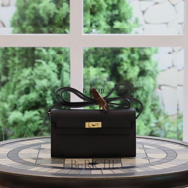  Kelly Wallet To Go Epsom Black GHW 