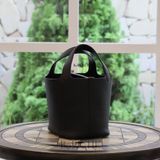  Picotin P18 Clemence Leather Black GHW 