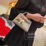  Kelly Mini K20 Crocodile Gris Perle GHW 